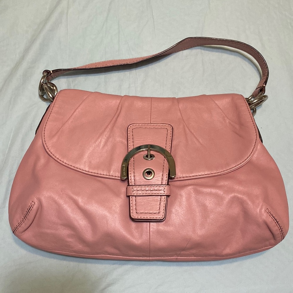 Pink Coach Shoulder Bag